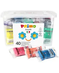 Modelinas vaikų grupėms PRIMO, 10 spalvų, 40 vnt. po 60 g