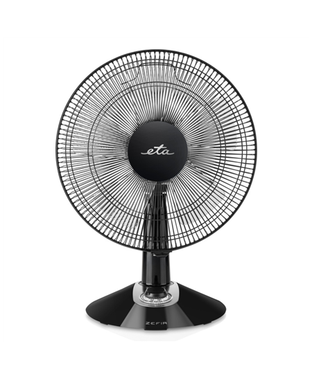 ETA Zefir ETA160790010  Table Fan, Number of speeds 3, 45 W, Oscillation, Diameter 30 cm, Black