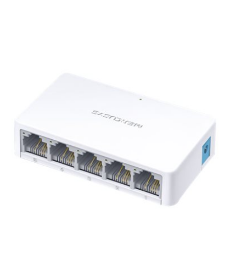 Mercusys Switch MS105 Unmanaged, Desktop, 10/100 Mbps (RJ-45) ports quantity 5, Power supply type External