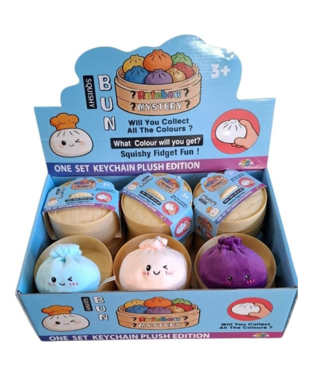 Antistresinis žaislas pakabukas Plush Dumpling 8 cm