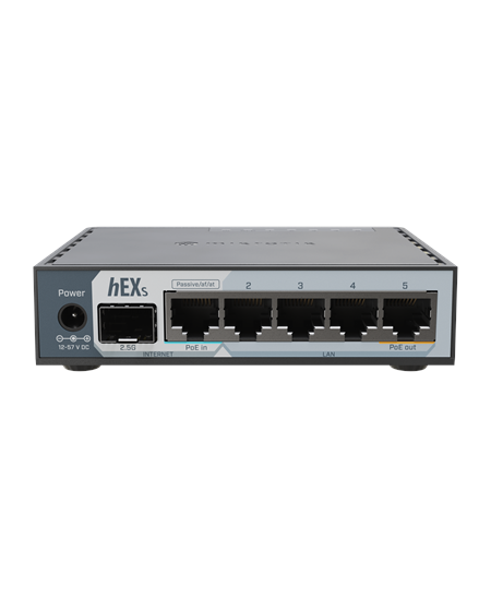 MikroTik | hEX S (2025) | 10/100/1000 Mbit/s | Ethernet LAN (RJ-45) ports 5 | Mesh Support No | MU-MiMO No | No mobile broadband