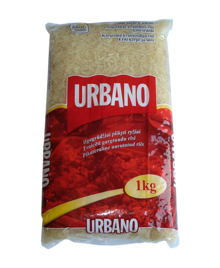 Ryžiai URBANO, plikyti, ilgagrūdžiai, 1 kg