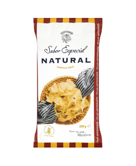 Kukurūzų tortilijų traškučiai SABOR ESPECIAL, natūralūs, 120 g