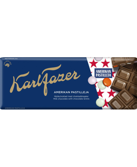 Pieninis šokoladas KARL FAZER, su dražė,180 g