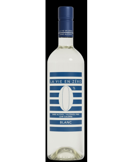 Nealkoholinis vynas LA VIE EN ZERO, baltas, 0%, 0,75 l