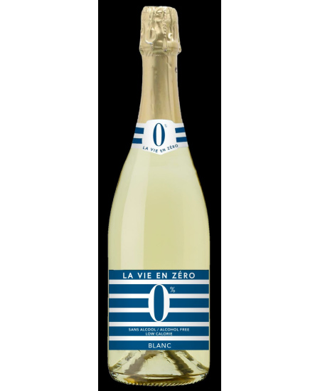 Nealkoholinis putojantis vynas LA VIE EN ZERO, baltas, 0%, 0,75 l