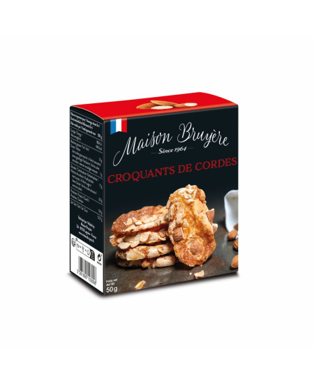 Migdoliniai sausainiai MAISON BRUYERE, macarons su abrikosu ir vanile, 60 g