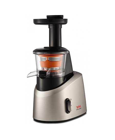 TEFAL | Slow Juicer | ZC255B38 | Type Electric | Silver/ black | 200 W | Extra large fruit input | Number of speeds 2 | 82 RPM
