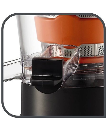 TEFAL | Slow Juicer | ZC255B38 | Type Electric | Silver/ black | 200 W | Extra large fruit input | Number of speeds 2 | 82 RPM