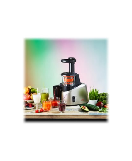 TEFAL | Slow Juicer | ZC255B38 | Type Electric | Silver/ black | 200 W | Extra large fruit input | Number of speeds 2 | 82 RPM