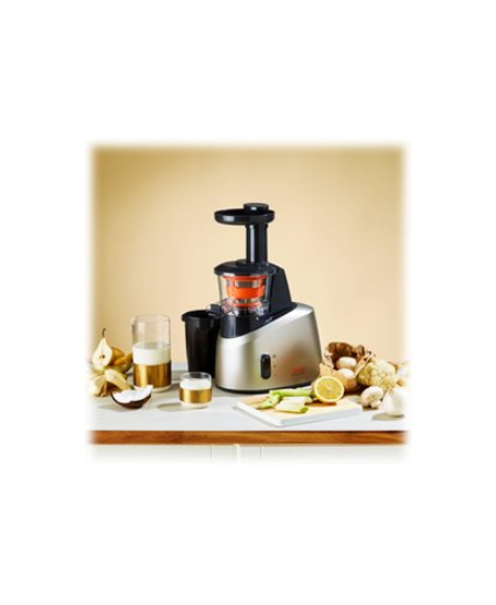 TEFAL | Slow Juicer | ZC255B38 | Type Electric | Silver/ black | 200 W | Extra large fruit input | Number of speeds 2 | 82 RPM