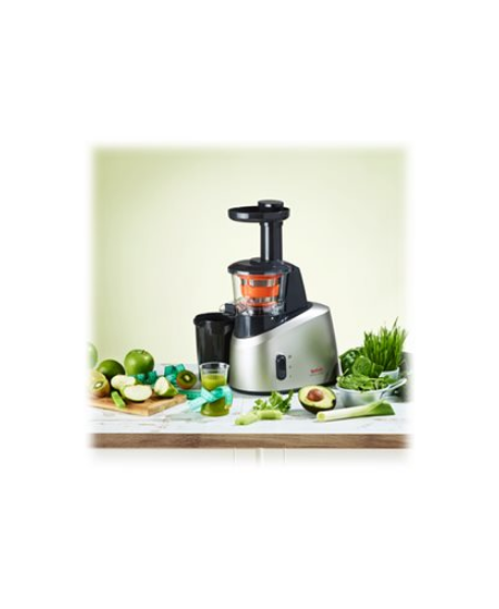 TEFAL | Slow Juicer | ZC255B38 | Type Electric | Silver/ black | 200 W | Extra large fruit input | Number of speeds 2 | 82 RPM