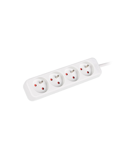 Lanberg | Cable Power Strip 4X French Outlets Quality-Grade Copper, 1.5 m | PS0-04E-0150-W