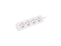Lanberg | Cable Power Strip 4X French Outlets Quality-Grade Copper, 1.5 m | PS0-04E-0150-W