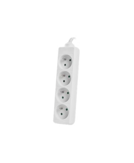 Lanberg | Cable Power Strip 4X French Outlets Quality-Grade Copper, 1.5 m | PS0-04E-0150-W