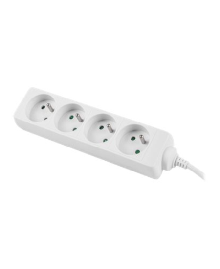 Lanberg | Cable Power Strip 4X French Outlets Quality-Grade Copper, 1.5 m | PS0-04E-0150-W