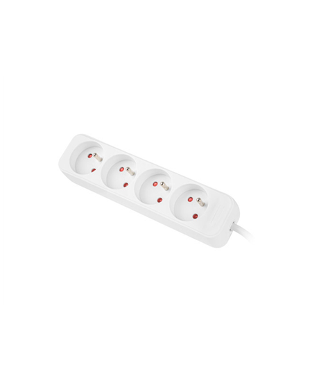 Lanberg | Cable Power Strip 4X French Outlets Quality-Grade Copper, 1.5 m | PS0-04E-0150-W