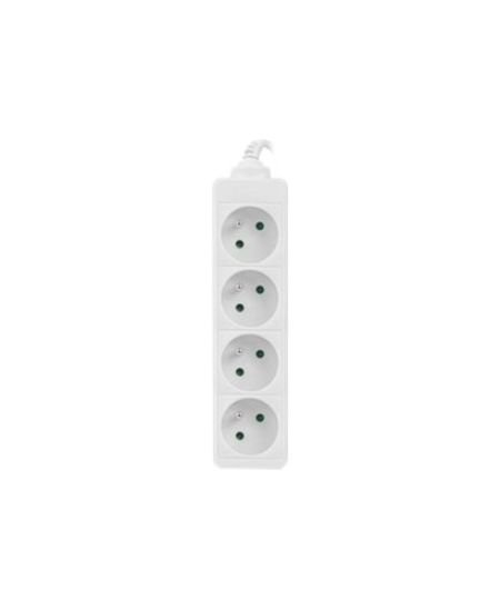 Lanberg | Cable Power Strip 4X French Outlets Quality-Grade Copper, 1.5 m | PS0-04E-0150-W