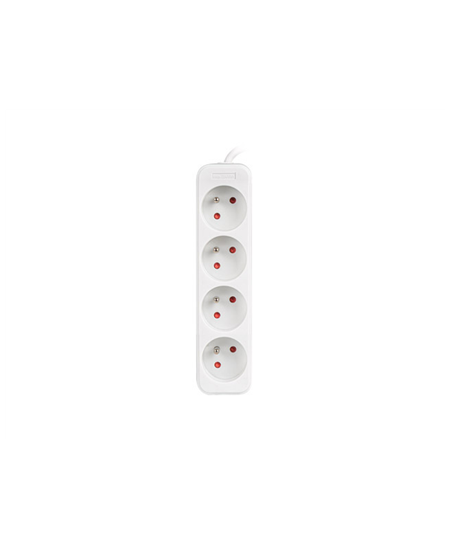 Lanberg | Cable Power Strip 4X French Outlets Quality-Grade Copper, 1.5 m | PS0-04E-0150-W