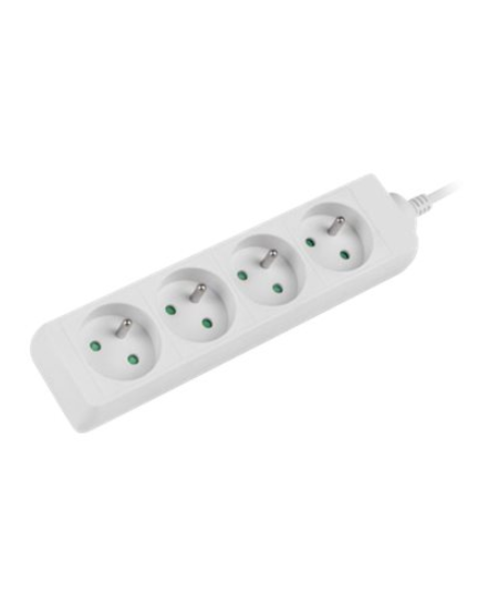 Lanberg | Cable Power Strip 4X French Outlets Quality-Grade Copper, 1.5 m | PS0-04E-0150-W