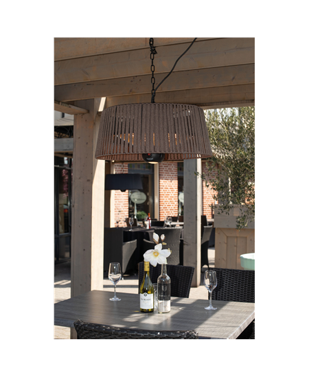 SUNRED | Heater | ARTIX M-HO BROWN, Corda Bright Hanging | Infrared | 1800 W | Brown | IP24