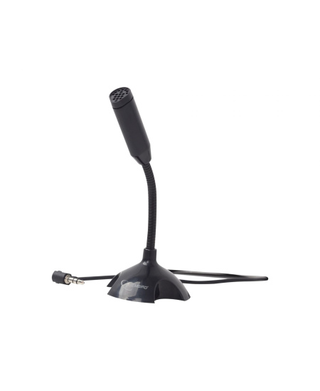 Gembird Desktop microphone MIC-D-02 3.5 mm, 3.5 mm audio plug, Black