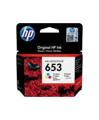 HP No.653 kasečių rinkinys (3YM74AE), žydra, purpurinė, geltona kasetė