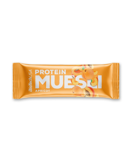 Baltyminis batonėlis BioTechUSA Muesli Bar, su abrikosais, 30 g