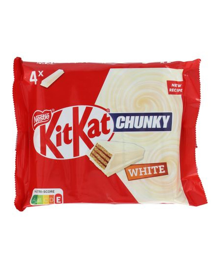 Batonėliai KITKAT Chunky, su baltu šokoladu, 4 x 40 g