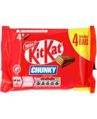 Batonėliai KITKAT Chunky, pieniški, 4 x 32 g