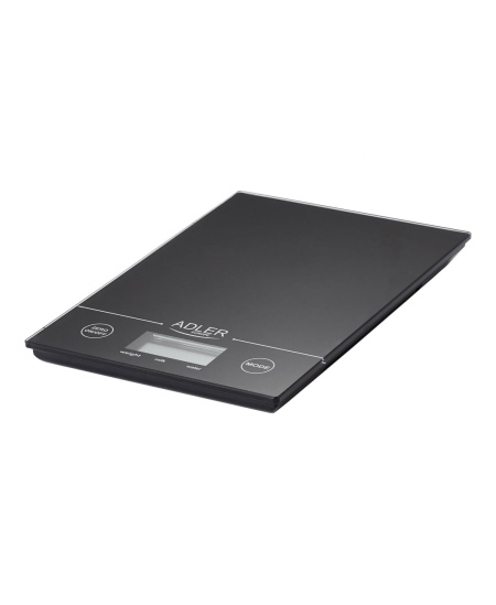 Adler Kitchen scales Adler AD 3138  Maximum weight (capacity) 5 kg, Graduation 1 g, Display type LCD, Black