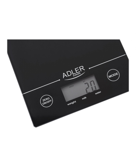 Adler Kitchen scales Adler AD 3138  Maximum weight (capacity) 5 kg, Graduation 1 g, Display type LCD, Black