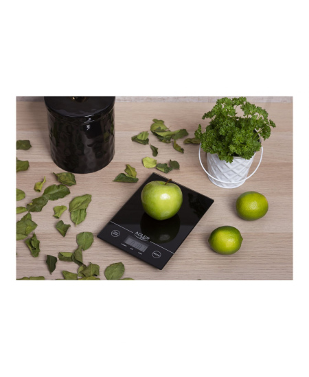 Adler Kitchen scales Adler AD 3138  Maximum weight (capacity) 5 kg, Graduation 1 g, Display type LCD, Black