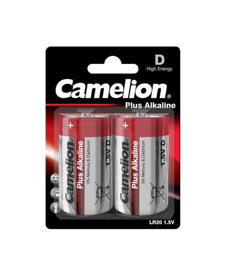 Camelion D/LR20, Plus Alkaline, 2 pc(s)