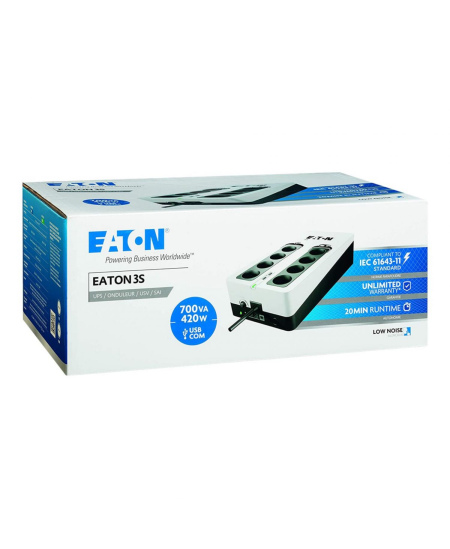 Eaton UPS 3S 700 DIN 700 VA, 420 W, Off line