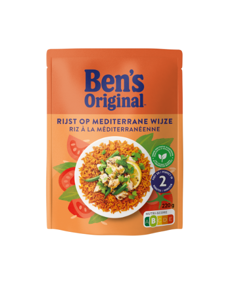 Plikyti ryžiai  BEN'S ORIGINAL su pomidorais ir žolelėmis, 220g