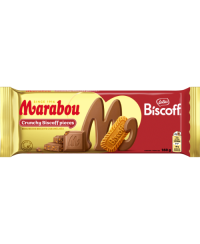 Pieninis šokoladas MARABOU, su Biscoff sausainiais, 160 g