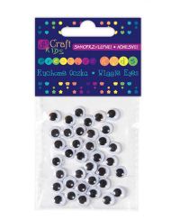 Lipnios judančios akys, 8mm, 36vnt.