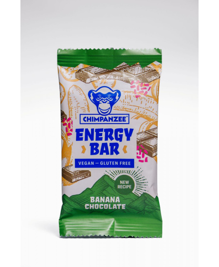 Energinis batonėlis CHIMPANZEE, su šokoladu ir bananais, 55 g