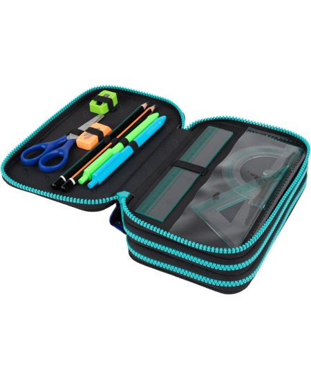 Penalas COOLPACK Gamer Chess, trijų skyrių, užpildytas