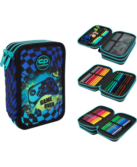 Penalas COOLPACK Gamer Chess, trijų skyrių, užpildytas