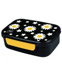 Pietų dėžutė COOLPACK Foodyx Daisy Black, su skyreliu