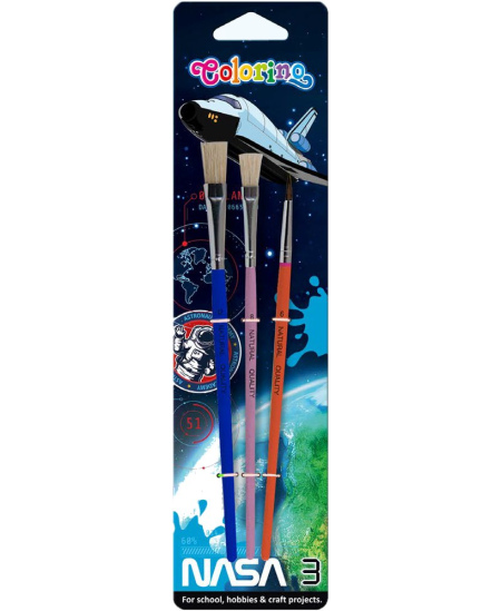 Teptukai COLORINO NASA, 3 vnt.