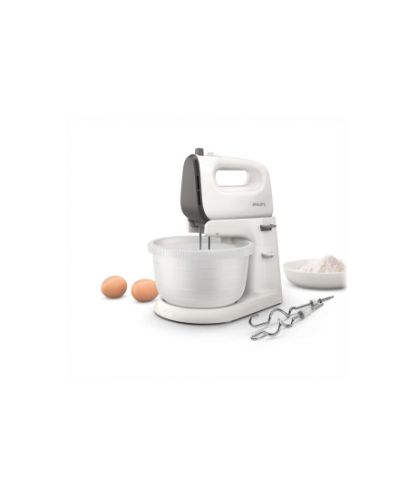 Philips Mixer  Viva Collection HR3745/00 Mixer with bowl, 450 W, Number of speeds 5, Turbo mode, White