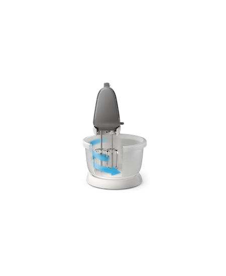 Philips Mixer  Viva Collection HR3745/00 Mixer with bowl, 450 W, Number of speeds 5, Turbo mode, White