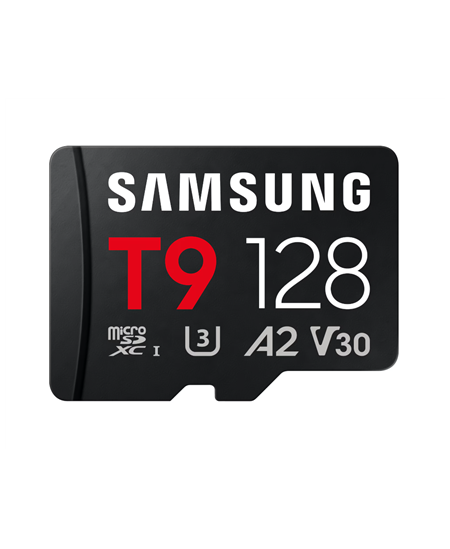 Samsung T9 | MicroSD Card | 128 GB | microSDXC | Flash memory class U3, V30, A2