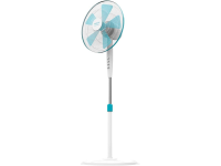 Cecotec EnergySilence 500 | Pedestal Fan | Stand Fan | 40 W | Diameter 40 cm | Number of speeds 3 | Oscillation | White/Blue