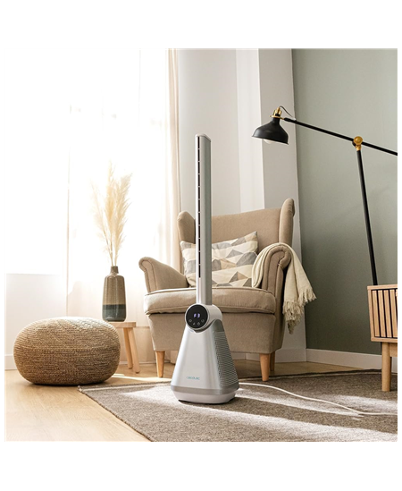 Cecotec EnergySilence 9890 Skyline Bladeless | Tower Fan | Stand Fan | 50 W | Diameter 23 cm | Number of speeds 3 | Oscillation 