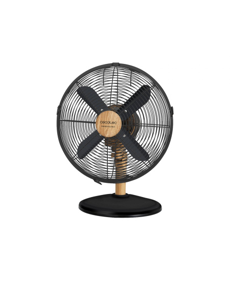 Cecotec EnergySilence 600 WoodDesk | Desktop Fan | Table Fan | 40 W | Diameter 30 cm | Number of speeds 3 | Oscillation | Beige/