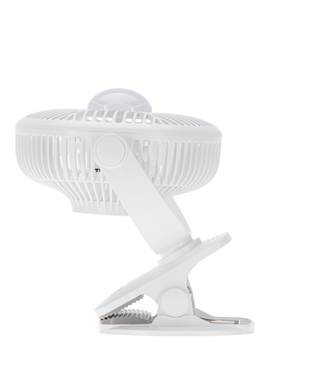 Adler Rechargeable fan with clip | AD 7335 | Table Fan | 6 W | Diameter 12.7 cm | Number of speeds 3 | Oscillation | White